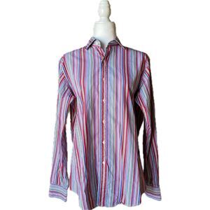 Polo by Ralph Lauren Multi-Color Striped Long Sleeve Button Down